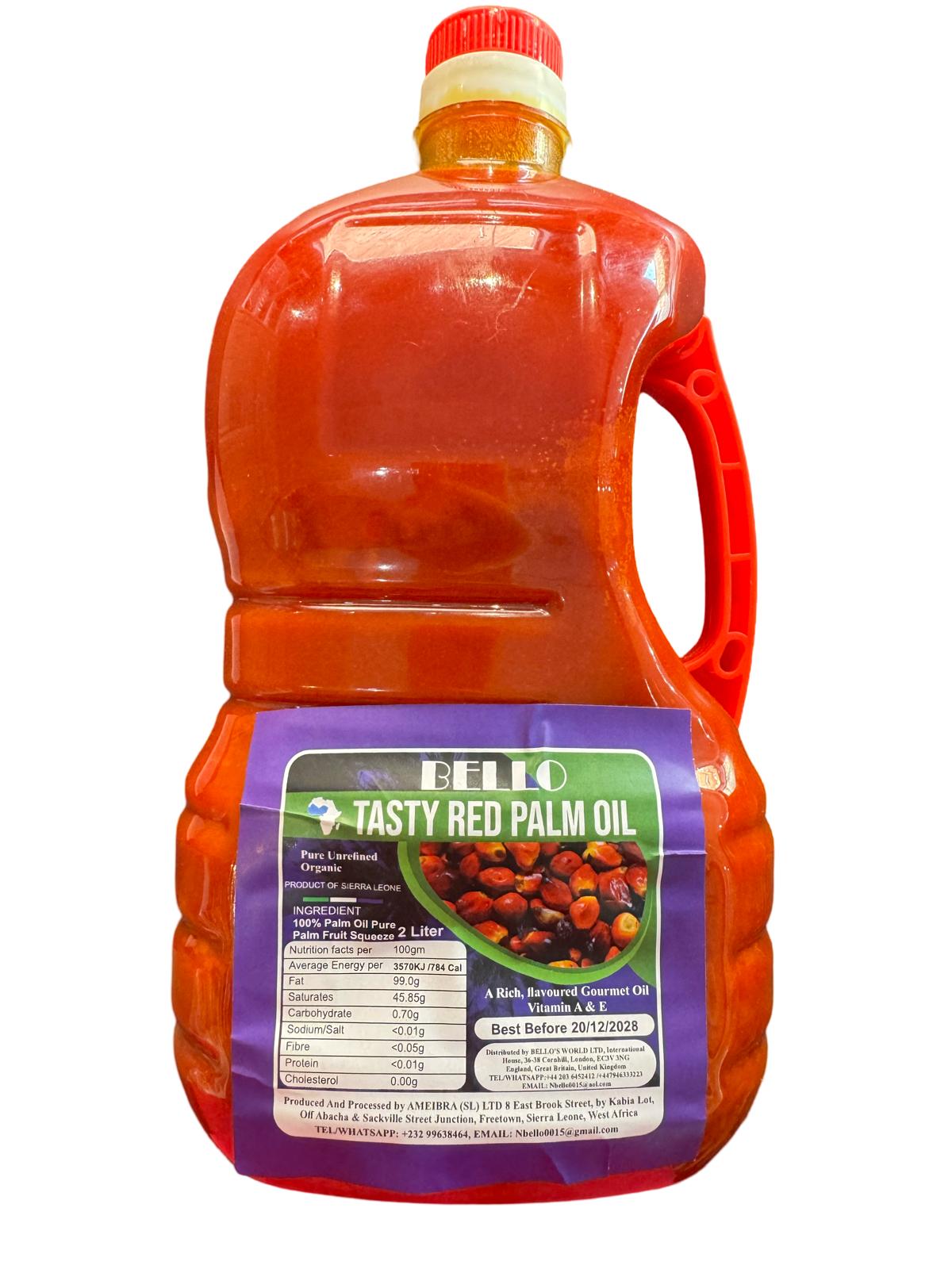 Bello Tasty Red Palm Oil 2 Litre