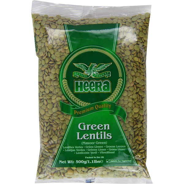 Heera Masoor Green (Green Lentil) 500g