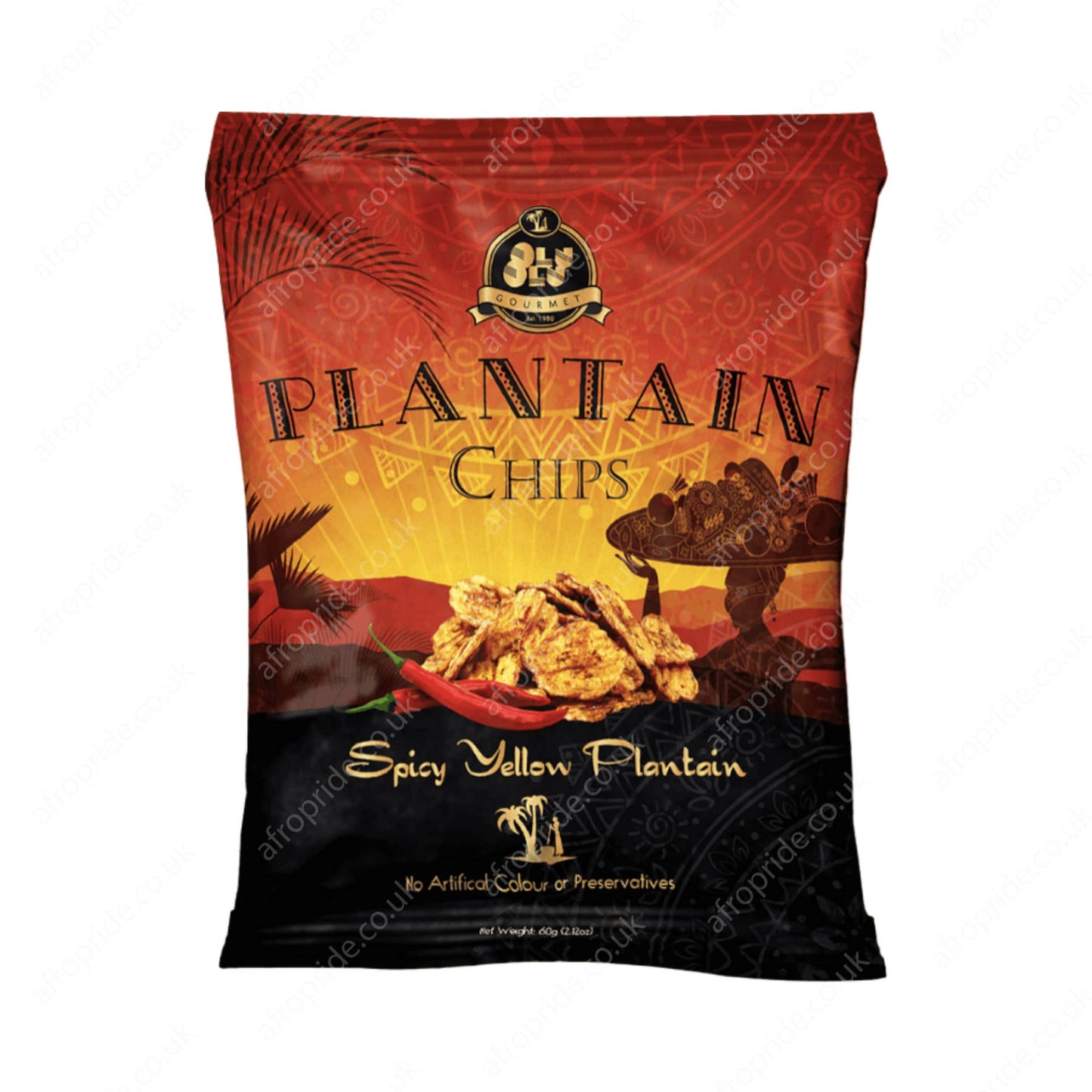 Oluolu- Chili Plantain Chips-(60g)