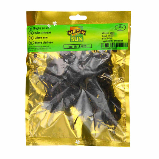African Sun Dry Bitter Leaves 25g
